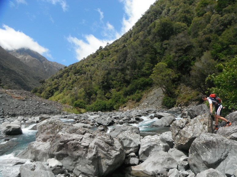 Running?.. up Deception River - Run stage of C2C
