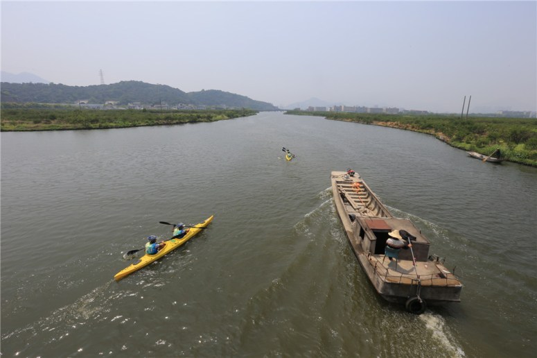 On the outskirts of town, after exiting the canals.