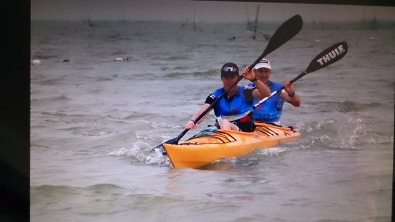 Some of the chop in the lake before we sunk