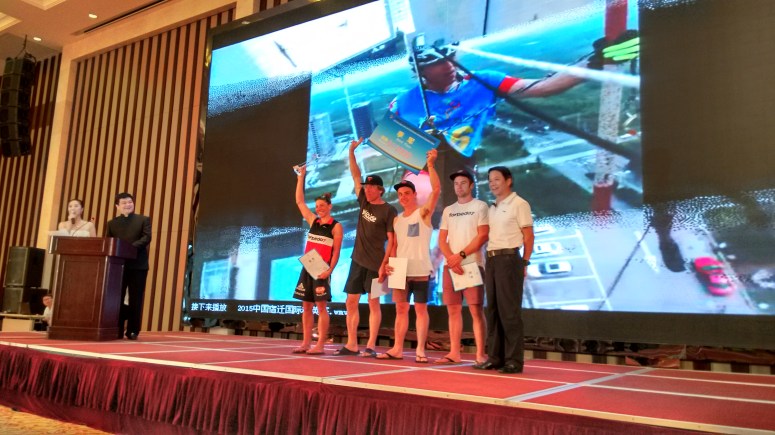 The team stepping up for our award