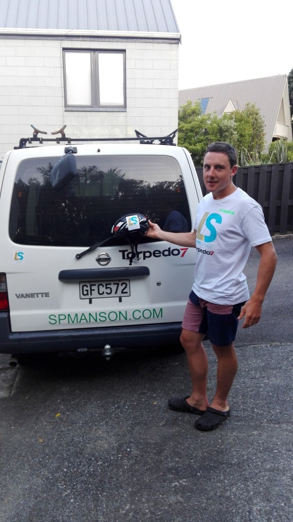 Finding time to pose for the supporters